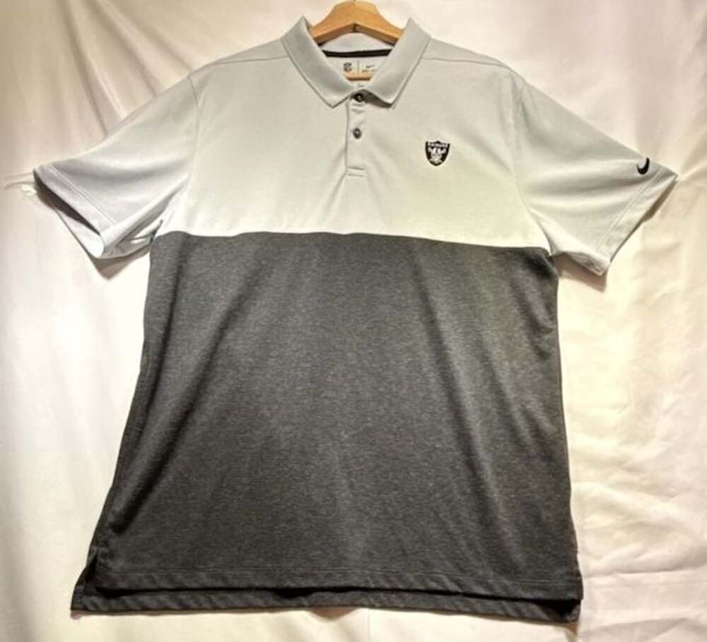 Nike NFL Las Vegas Raiders Colorblock Polo Shirt